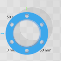 Small 50mm pcd spacer 3D Printing 393709