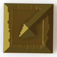broken pyramid ashtray - Thumbnail 4