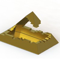 broken pyramid ashtray - Thumbnail 6