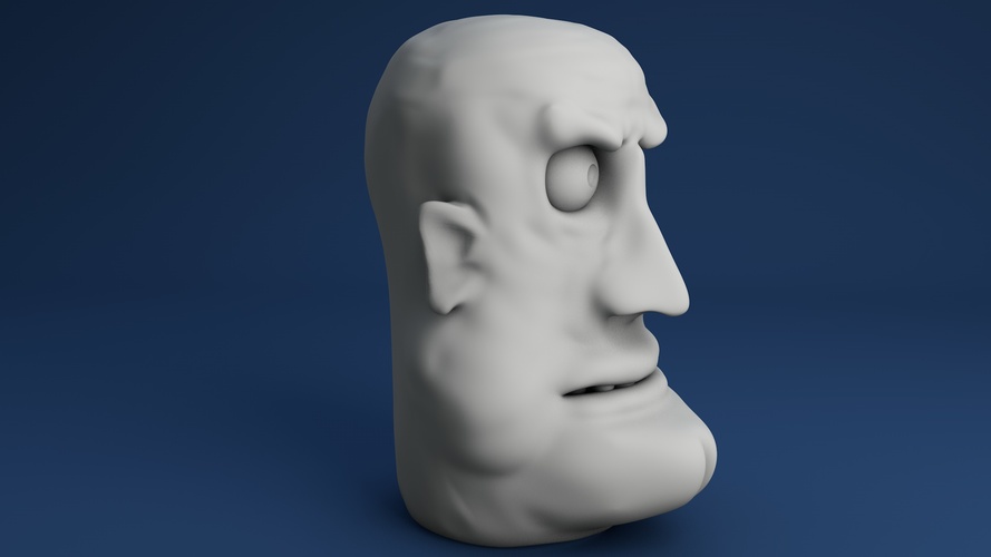 Face Finger Puppet (Version 02) 3D Print 3938