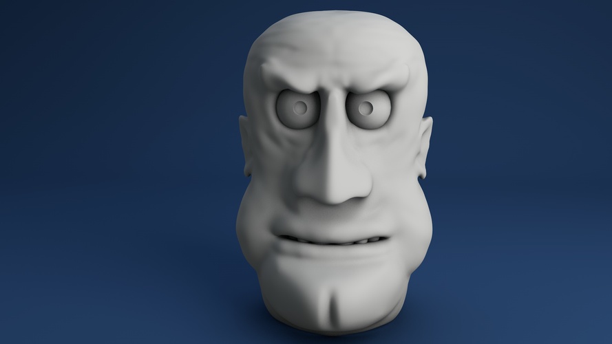 Face Finger Puppet (Version 02) 3D Print 3939