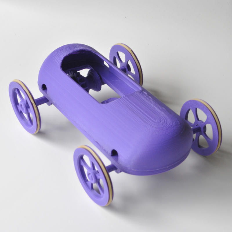 Rubber band car