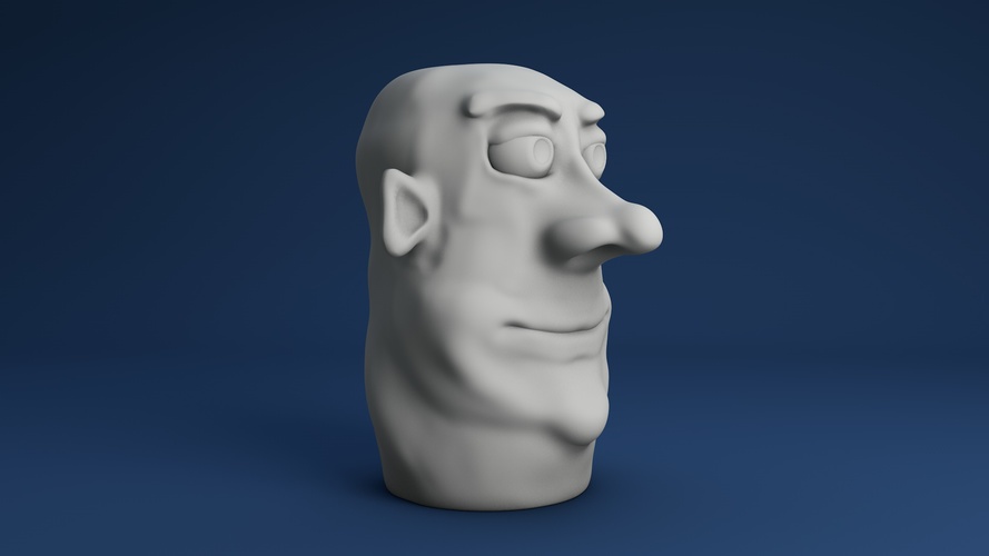 Face Finger Puppet (Version 05) 3D Print 3940