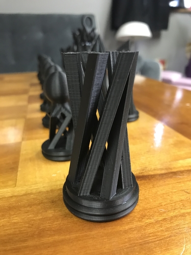 Geometric Chess Set 3D Print 394037