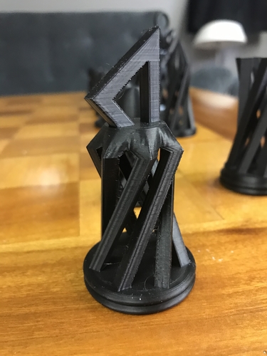Geometric Chess Set 3D Print 394038