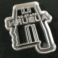 Small Cookie Cutter State of Auburn 3D Printing 394089
