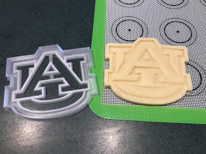Cookie Cutter Auburn AU Logo 3D Print 394090