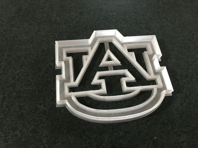 Cookie Cutter Auburn AU Logo 3D Print 394091