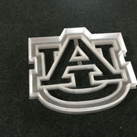 Small Cookie Cutter Auburn AU Logo 3D Printing 394091