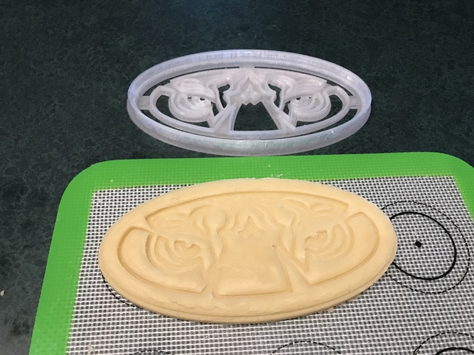 Cookie Cutter Tiger Eyes Logo 3D Print 394092