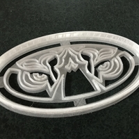 Small Cookie Cutter Tiger Eyes Logo 3D Printing 394093