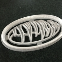 Small Cookie Cutter Tiger Stipe Logo 3D Printing 394094