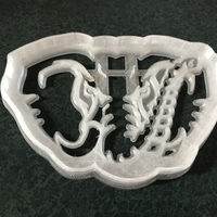 Small Cookie Cutter Alabama Elephant Head Logo 3D Printing 394097