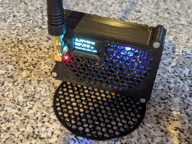 Pi-Star Raspberry Pi 3B (and similar) enclosure with stand 3D Print 394215