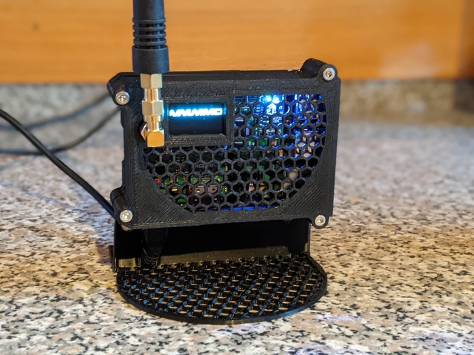 Pi-Star Raspberry Pi 3B (and similar) enclosure with stand 3D Print 394217