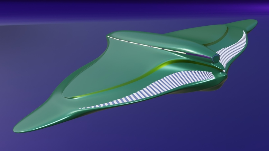 Spaceship model for 3d Printing 3D Print 394260