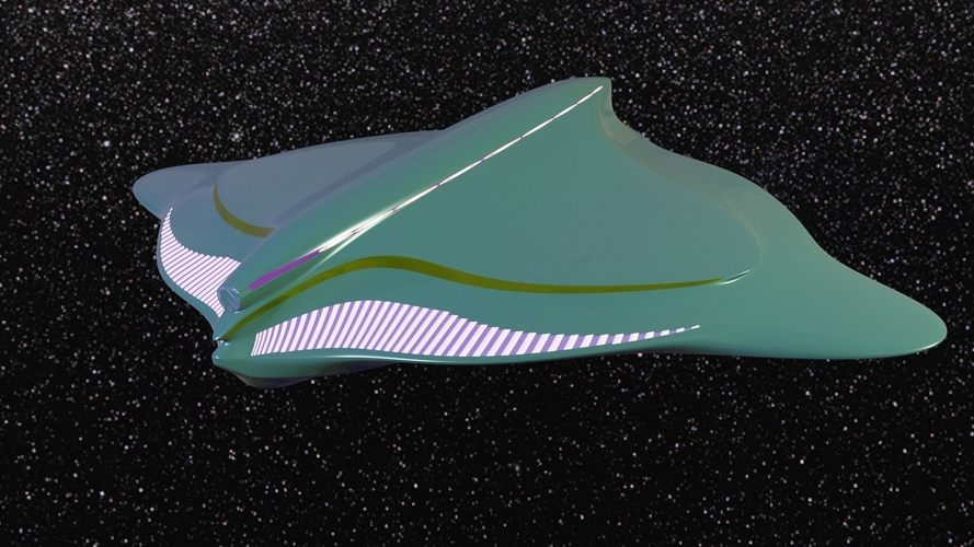 Spaceship model for 3d Printing 3D Print 394265