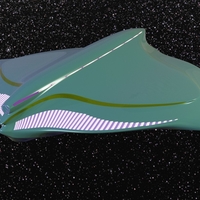 Small Spaceship model for 3d Printing 3D Printing 394265