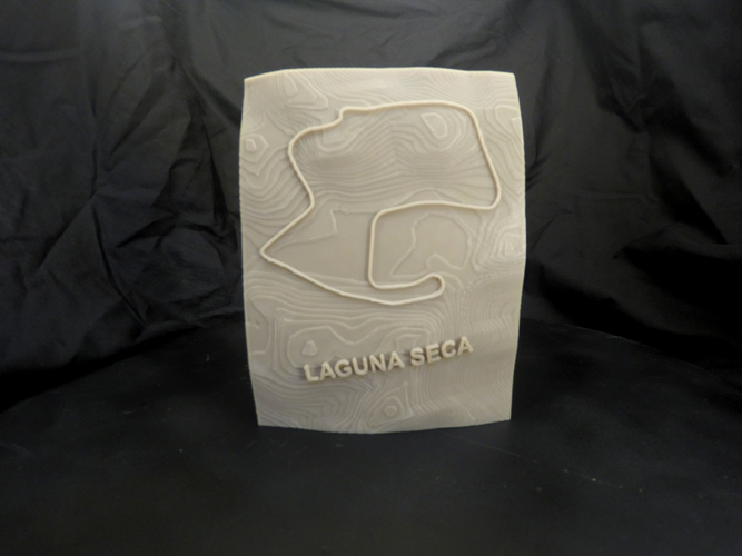 Laguna Seca - 3D TopoTracks 3D Print 394397