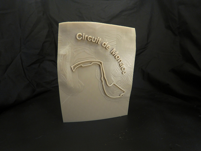 Circuit de Monaco - 3D TopoTracks 3D Print 394406