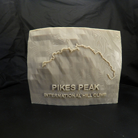 Small Pikes Peak International Hill Climb - 3D TopoTracks 3D Printing 394408