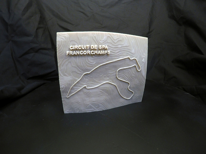 Circuit de Spa-Francorchamps - 3D TopoTracks 3D Print 394410