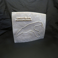Small Circuit de Spa-Francorchamps - 3D TopoTracks 3D Printing 394410