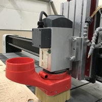 Daedalus NL330 CNC Dust Shoe 100mm to 80mm spindle spacer - Thumbnail 3