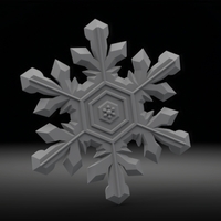 Small Snow decor / Декор снега 3D Printing 394477