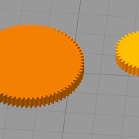 Small 2:1 Spur gears 3D Printing 39458