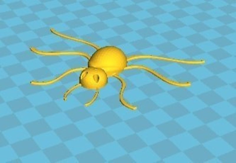 Halloween Spider printed with flexible filament