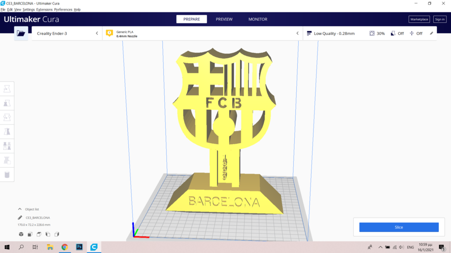 BARCELONA 3D Print 394788