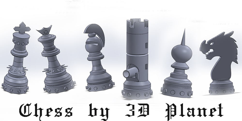 CHESS SET 3D Print 394799