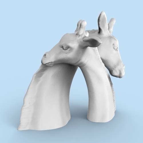 A Giraffe figurine- send a hug/kiss in COVID-19 3D Print 394825