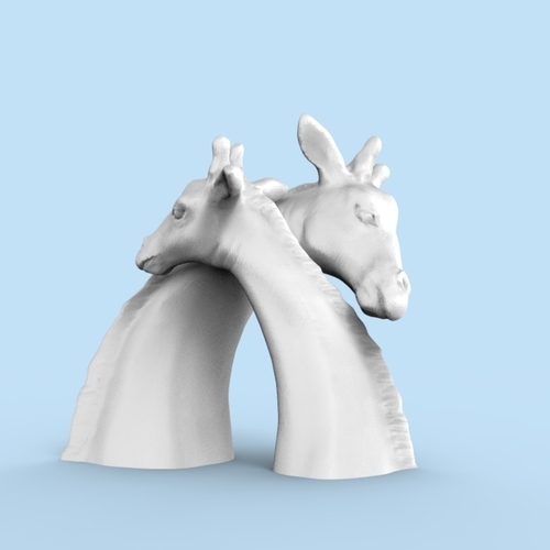 A Giraffe figurine- send a hug/kiss in COVID-19 3D Print 394826