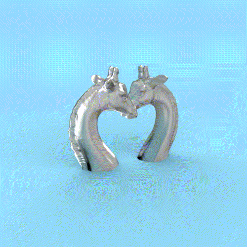 A Giraffe figurine- send a hug/kiss in COVID-19 3D Print 394975