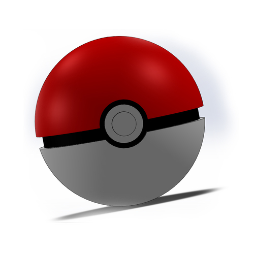 3D Pokeball, Pokemon ball png