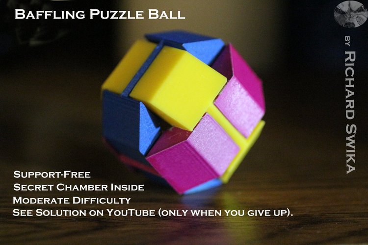 Baffling Puzzle Ball 3D Print 39504