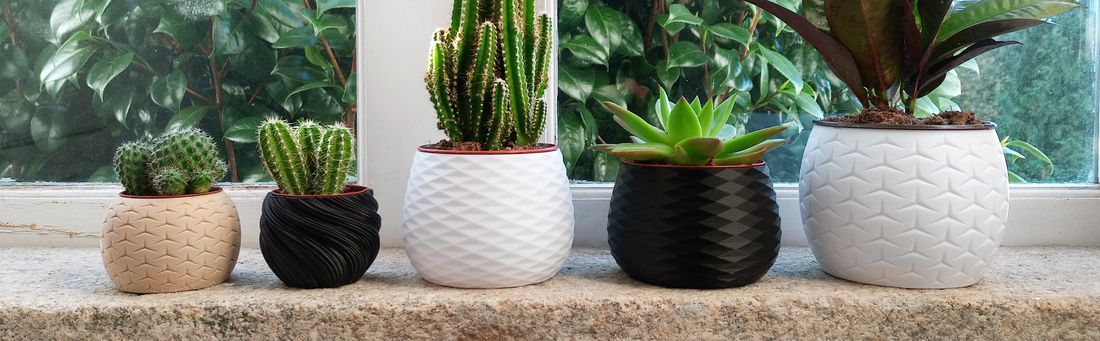 16 PLANTER POT SET - 4 DESIGNS IN 4 SIZES 3D Print 395060