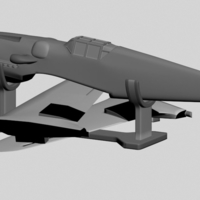 Small Messerschmitt BF109 G6 1/100 scale 3D Printing 395211