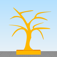 Small  Jewelry Tree Simple 3D Printing 395242