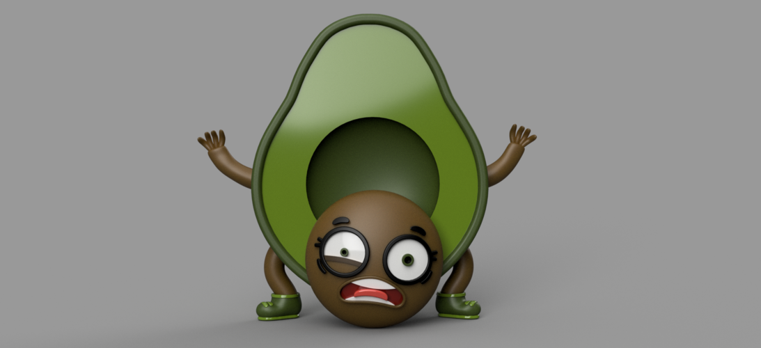 Funny Avocado 3D Print 395392