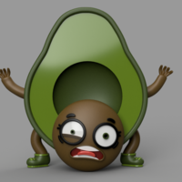 Small Funny Avocado 3D Printing 395392