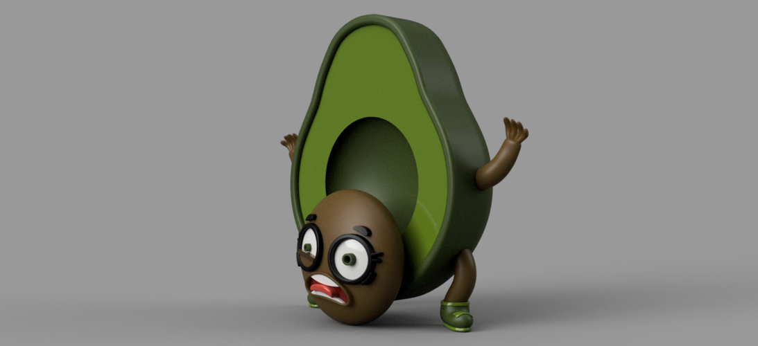 Funny Avocado 3D Print 395394