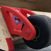 Small Wheel Casters (Skateboard wheel) 3D Printing 395573