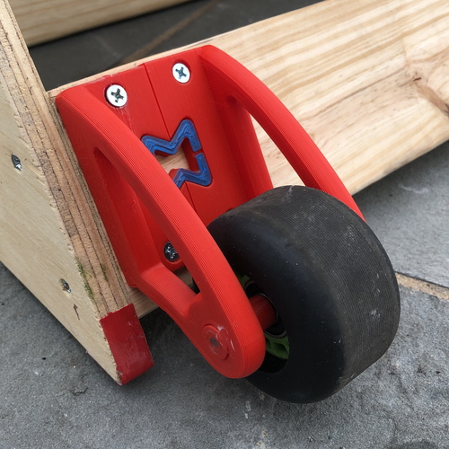 Wheel Casters (Skateboard wheel) 3D Print 395576