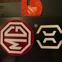 Small MG classic car badge 3D Printing 395586