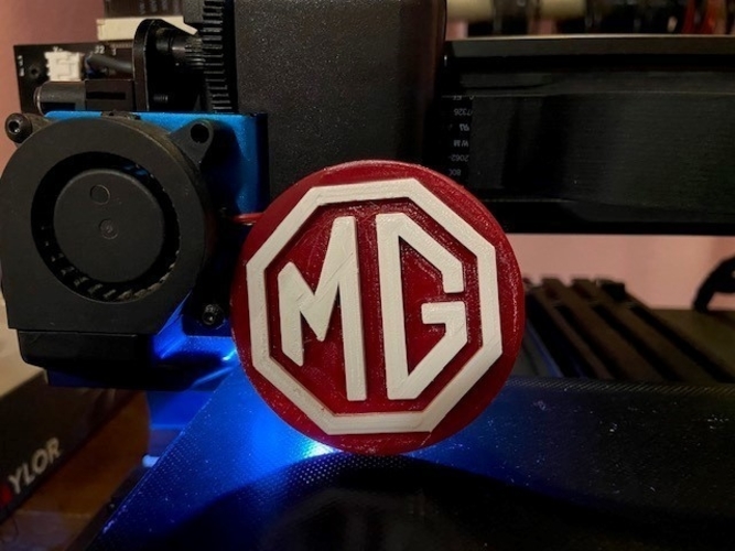 MG classic car badge 3D Print 395587