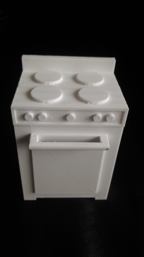 Cocinita para casa de muñecas 3D Print 395611