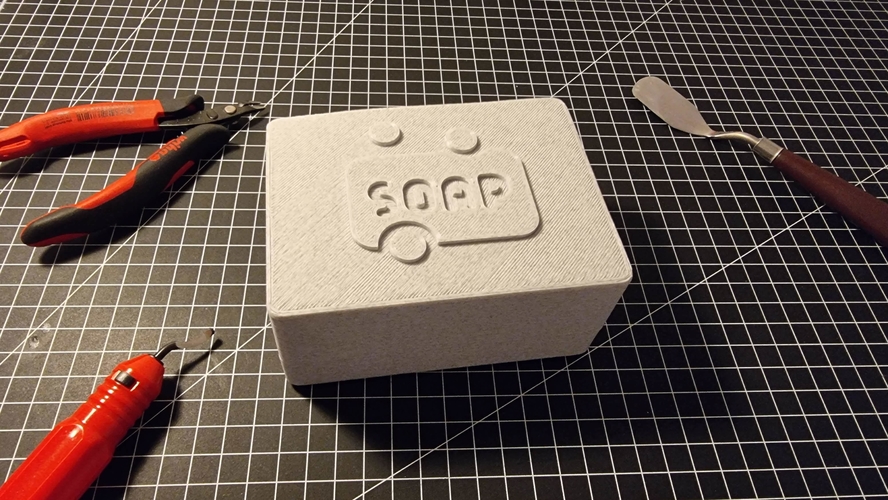Stylish soap dish with lid 3D Print 395646